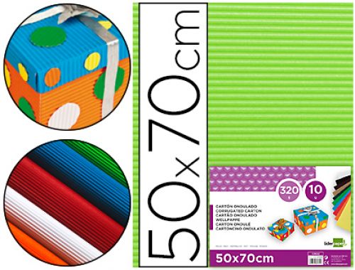 Cartao ondulado liderpapel 320gr 50x70 cmverde pistacho , Liderpapel , 37643 , 8423473827592